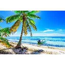 Алмазна мозаїка за номерами Мальдіви, 40x50 см, полотно на рамі