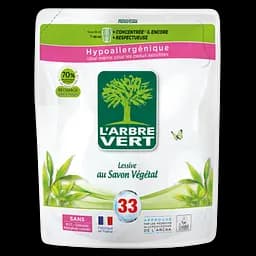 Рідкий засіб для прання L'Arbre Vert Рослинне мило, запасний блок, 1,5 л