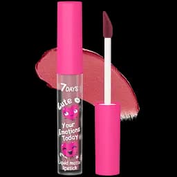 Помада для губ 7 Days Your Emotions Today Cute рідка матова, відтінок 107 Nude Pink, 2,5мл (4630079503940)