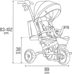 Триколісний велосипед MoMi Ivi Pink (ROTR00019) - мініатюра 10