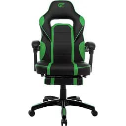 Геймерское кресло GT Racer черное с зеленым (X-2749-1 Black/Green)