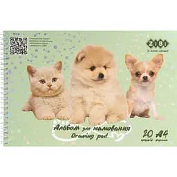 Альбом для малювання Zibi Kids Line Friends А4 20 аркушів м'ятний (ZB.1443-38)