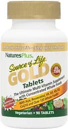 Вітаміни та мінерали Natures Plus Source of Life Gold, 90 таблеток