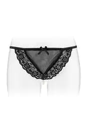 Трусики-стрінги з перлиною ниткою Fashion Secret KATIA Black Fashion Secret SO2245 94651