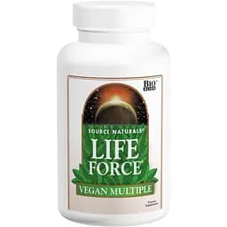 Мультивитамины Source Naturals Life Force Vegan Multiple веганские 60 таблеток
