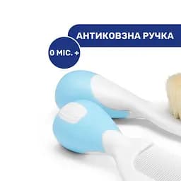 Набір Chicco: щітка натуральна і гребінець, блакитний (06569.20) - мініатюра 5