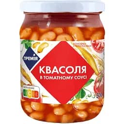 Фасоль Премія в томатном соусе стерилизована 500 г