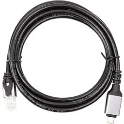Кабель PowerPlant USB Type-C – RJ45, 2 м