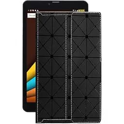 Чехол StatusCASE из экокожи для планшета Sigma X-style Tab A81 Черный ромб