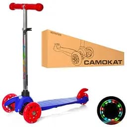 Дитячий самокат iTrike BB 3-013-4-C-DBL MINI колеса, що світяться - мініатюра 2
