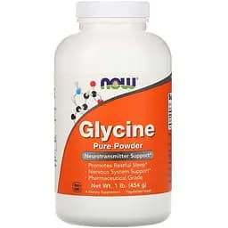 Аминокислота Now Glycine Pure Powder 454 г