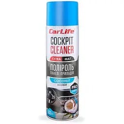 Автополироль CarLife Cockpit Cleaner EXTRA MAT Кокос 500мл (CF527)