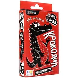 Настільна гра Strateg Крокодил 30686 інструкція 36 карток