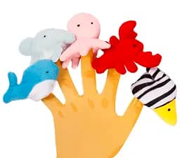 Набір пальчикових ляльок Lindo Морські тварини (P 266 мор)