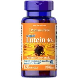 Натуральная добавка Puritan's Pride Lutein 40 mg with Zeaxanthin 120 капсул