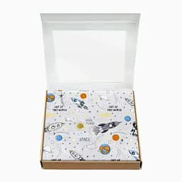 Пелюшки фланелеві Cosas Grey Space 80х100 см, сірі - мініатюра 2