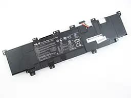 Акумулятор для ноутбука Asus X402 C31-X402, 4000 mAh (44Wh), 4cell, 11.1V, Li-Pol, чорний - мініатюра 2