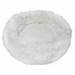 Лежак плюшевий для тварин Milord Ponchik круглий розмір XL білий (VR01//7938)