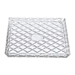 Блюдо для закусок Lirmartur скляне 24,5*20,5*2 см, diamond Yiwu HP-YH-39 - мініатюра 3
