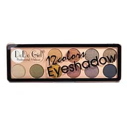 Палетка тіней для повік DoDo Eyeshadow Unique Colors перламутрові 12 відтінків D3139 №B