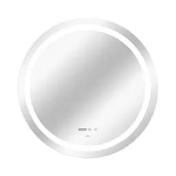 Дзеркало Qtap Mideya R800 з LED-підсвічуванням Touch, з антизапотіванням, з годинником, диммером яскравості QT2078NCR8080W - мініатюра 4