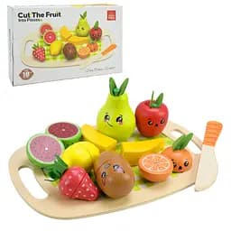 Детская деревянная игрушка "Фрукты" C9414 фрукты на магнитах, дощечка