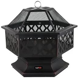 Корзина для костра Lund стальная с крышкой 70х60х63 см (99913)