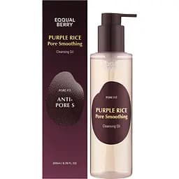 Олія для обличчя Eqqualberry Pore Fit Purple Rice Pore Smoothing Cleansing Oil гідрофільна 200 мл