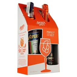 Упаковка наборів (6 шт.): Аперитив Aperol Aperitivo 11% 0.7 л + Вино ігристе Cinzano To-Spritz біле сухе 0.75 л - мініатюра 2