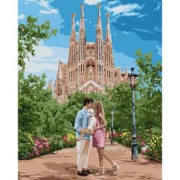 Картина за номерами "Подорож до Барселони" Ideyka KHO4789 40х50 см