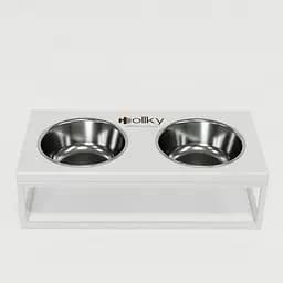Hollky Base M — миски на підставці для середніх собак та великих котів (2 × 0,95 л) - мініатюра 3