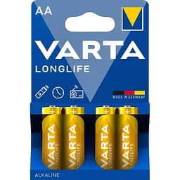 Батарейка VARTA LONGLIFE AA BLI 4 ALKALINE (4008496525157)