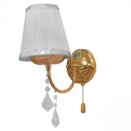 Бра Brille BL-090W/1 з абажуром настінне накладне з вимикачем класичне