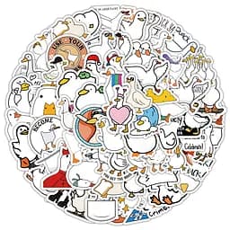 Стікерпак Качка Набір наклейок GeekLand Duck 100 штук