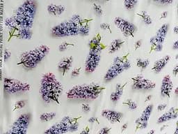 Тканина з тефлоновим просоченням з 3D принтом Бузок (від 1 м)