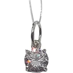 Срібна підвіска Premium з фіанітом. 3067