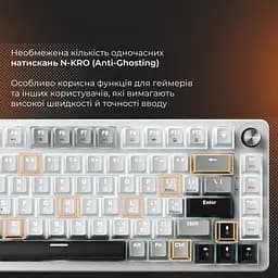 Клавіатура GamePro MK126 Genesis Silverlight Grey [140411] - мініатюра 8