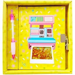 Блокнот дитячий Malevaro Фотоапарат на замочку у подарунковій коробці з ручкою 178 x 130 мм 56 аркушів у лінійку (W361910-A)