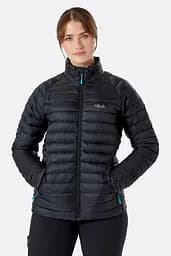 Пуховик жіночий Rab Microlight Jacket Womens 10 Чорний