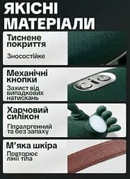Бездротовий масажер для шиї та плечей N7 з прогріванням 10 режимів інфрачервоний Green - мініатюра 3