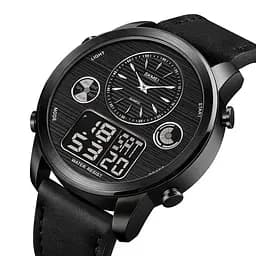 Чоловічий спортивний годинник Skmei 1653 (Чорний)