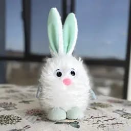 Великодній зайчик "Світлий пух" білий малий MIS LT