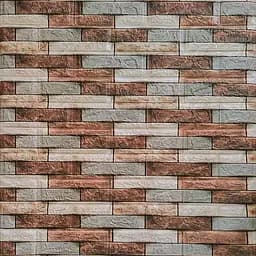 Декоративная 3D панель 700х770х4мм Коричневый кирпич песчаник (340) SW-00000531