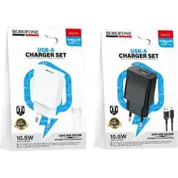 Сетевое зарядное устройство для Borofone BAS71A Source single-port charger set Micro черный