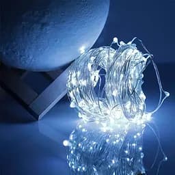 Гірлянда Роса Brille RV-104 G на батарейках 5 м 3 режими біла 