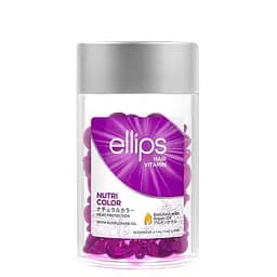 Витамины для окрашенных волос Ellips Hair Vitamin Nutri Color With Sunflower Сияние цвета, 50 штx1 мл