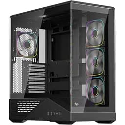 Корпус для ПК 1stPlayer Black (GM7-BK-3FN7R-1FN7)