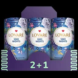 Чай чорний із зеленим Lovare 1001 Ніч 240 г (3 шт. х 80 г)