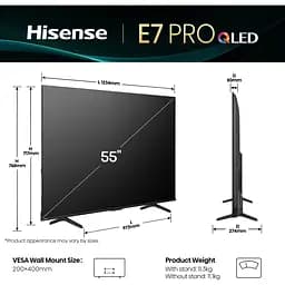 Телевізор Hisense 55E7Q Pro 55` QLED 4K (20015822) EU [150952] - мініатюра 8