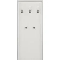 Вішалка настінна Gerbor Вайт 70 ясен сніжний/сосна срібна (GRB-1079)